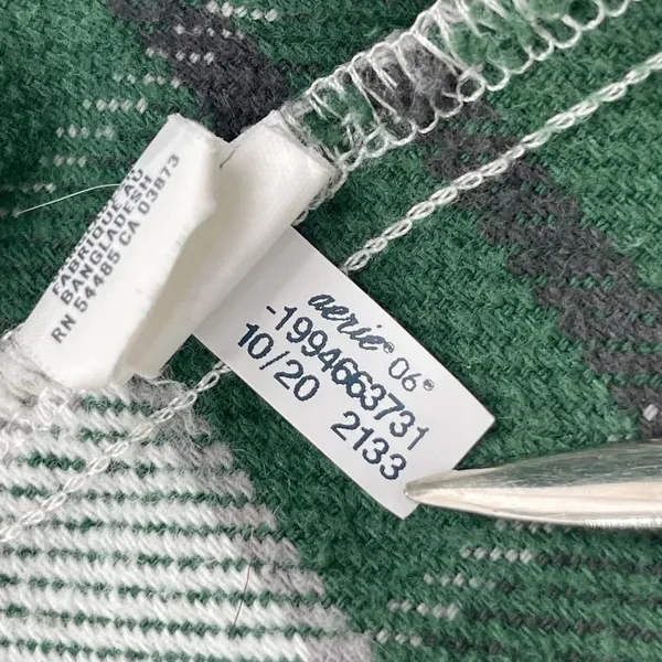 Offline by Aerie XS Plaid Green & White Jacket Shacket Oversized Women’s Layers - Image 9