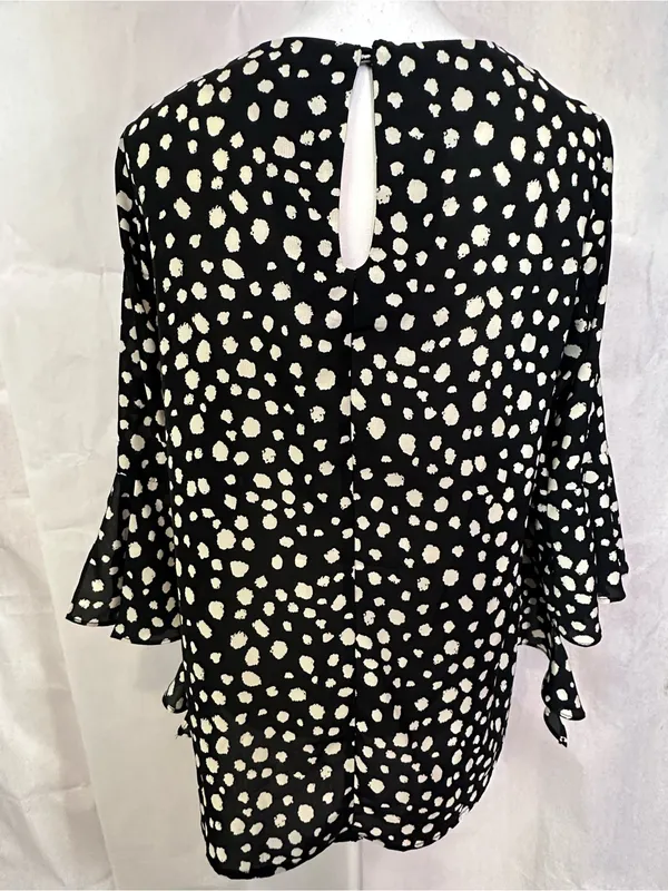 Wishlist Black and White Spot Print Blouse - Image 4