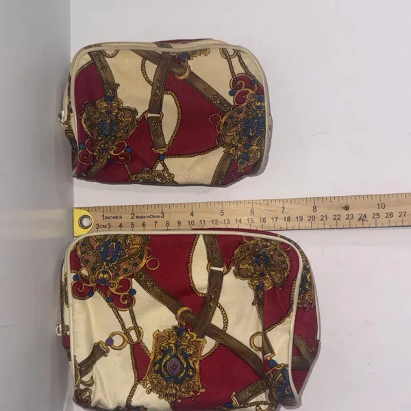 Vintage‎ 1993 Revlon Equestrian Designer Travel Makeup Cosmetics Regal Bag Set - Image 11