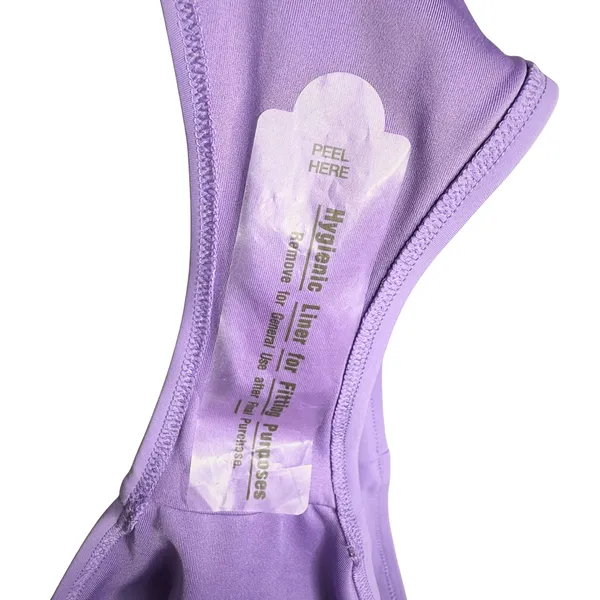 Old Navy Banded High Waist French Cut Bikini Bottoms Size XL Purple Beach Summer - Image 5