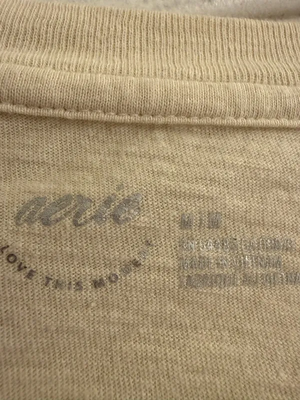 Aerie Tan Retro Graphic ‘In My Element’ Oversized Boyfriend T-Shirt - size M - Image 6