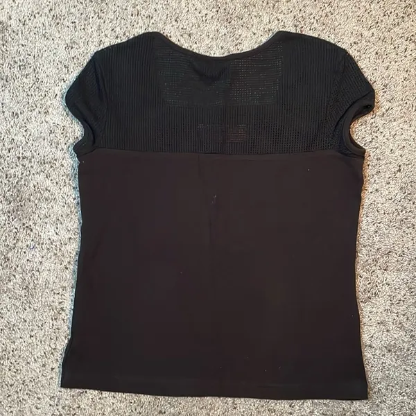 Harley Davidson Woman’s Fitted Black Fishnet Shirt Size Large‎ - Image 3