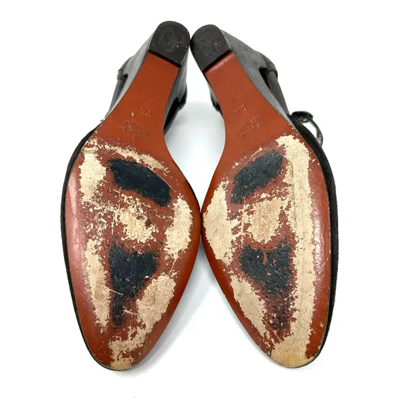 Donald J. Pliner size 6.5 M Couture France‎ made in Italy leather suede wedges - Image 7