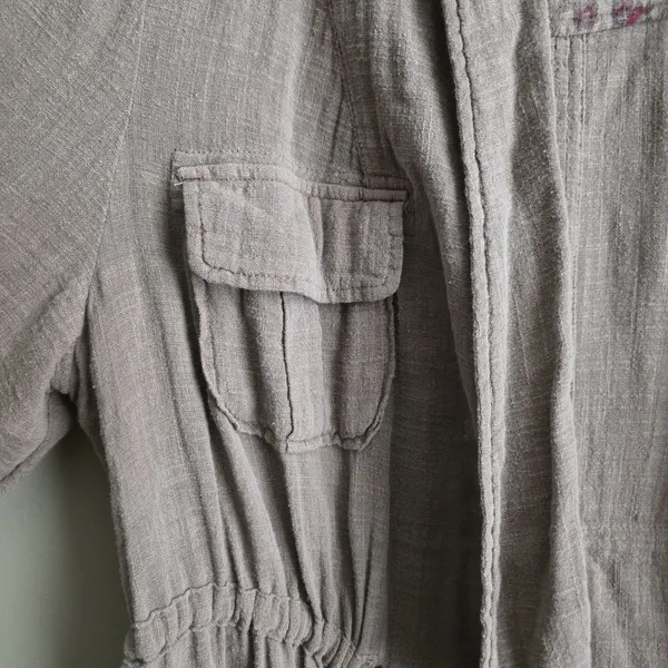 Torrid Light Weight Drape Front Anorak Jacket Womens Soft Beige Size 0 Large - Image 6