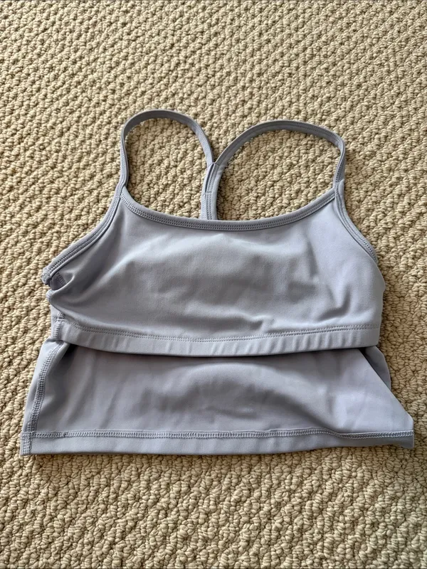 X by Gottex Size Extra Small XS Women's Light Lavender Racerback Crop Bralette - Image 6