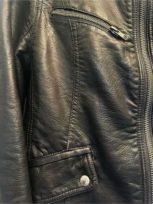 We The Free Free People Vegan Leather Moto Jacket - Image 3