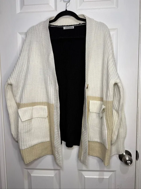 12th tribe color block knit cardigan Small - Image 3