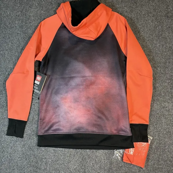 NWT 686 Bonded‎ Fleece Pullover Hoodie Coral Black Women's XS Water Repellent - Image 2