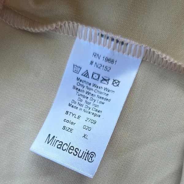 Miraclesuit Tummy Control Shapewear Shorts Beige XL - Image 2
