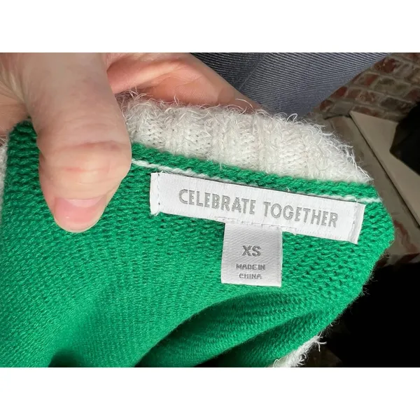 Celebrate together ugly christmas sweater reindeer rudolph plaid red green pink - Image 9