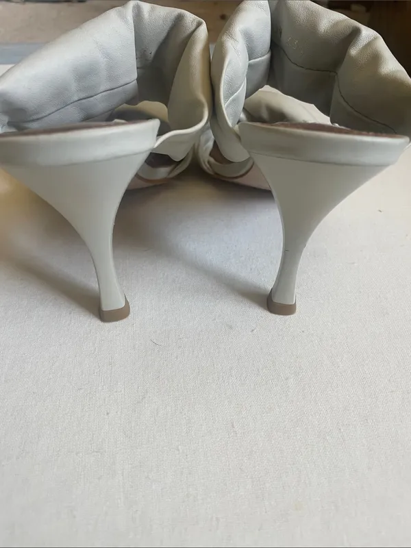 ALOHAS Twist Strap kitten heel Sandals in Ice White US 8.5 - Image 2