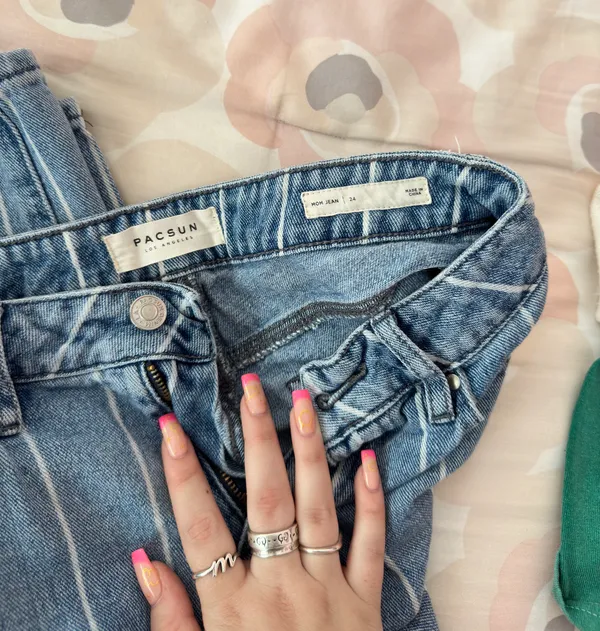 PacSun Striped Mom Jeans - Image 3
