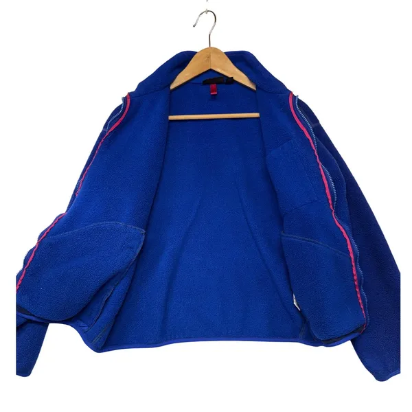 Patagonia Synchilla Fleece Full Zip‎ Jacket Blue Size 10 Vintage - Image 3