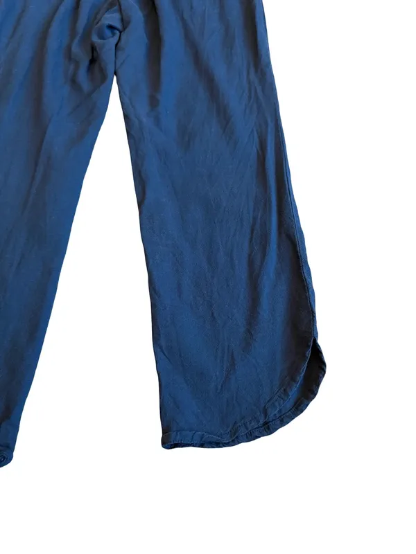 Marine Layer Navy Blue Pull-On Pants Cropped Length Stretch Casual Size Small - Image 10