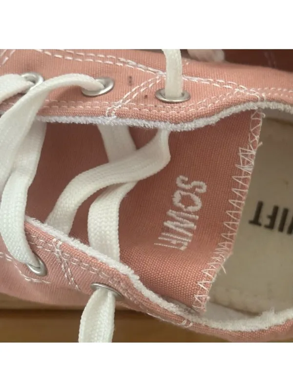 Versatile Pink and White Sneakers with Classic Design Size 11 - Image 7