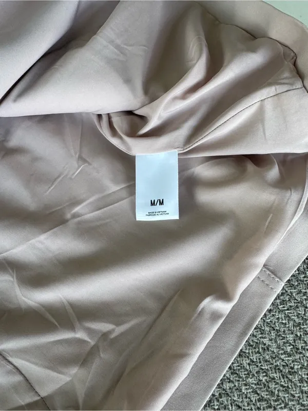Express Light Pink Belted Trench Coat Size Medium - Image 5