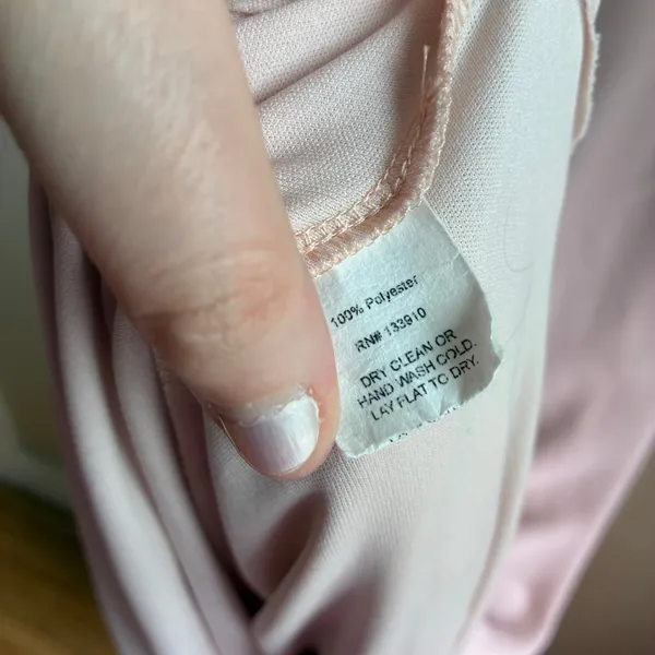 Show me your mumu pink blush v-neck maxi dress side zip women's size small flowy - Image 5