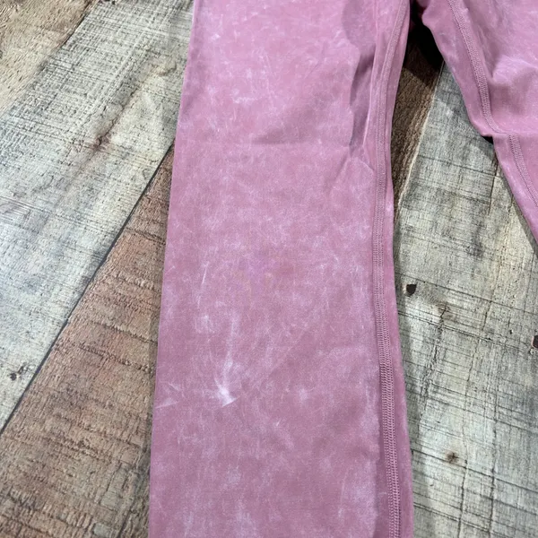 JoyLab Pink Acid Wash Ruffle Hem High Waisted Yoga Leggings Womens XS - Image 3