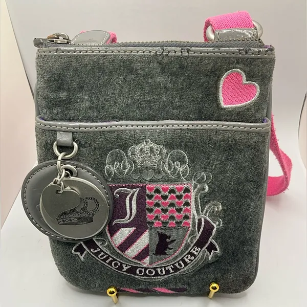 A Rare Vintage Y2K Juicy Couture Scottie Print Crossbody Handbag - Image 2