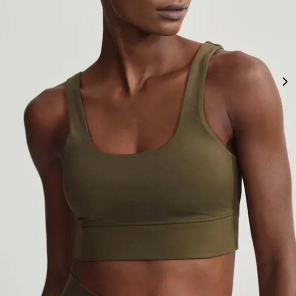 NWT Varley Free Soft Cori Bra Olive Green Sz Large $68‎ - Image 2