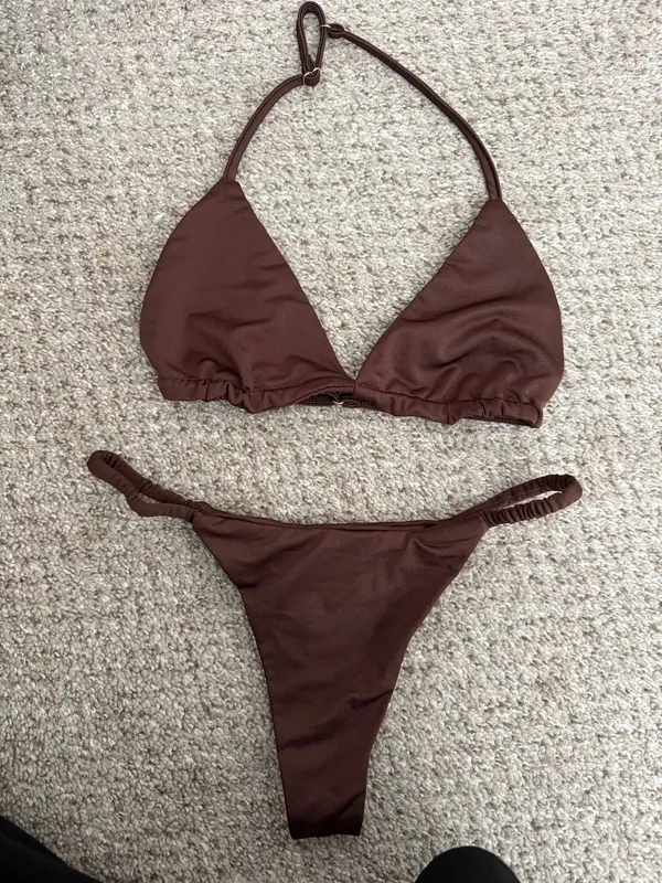 Outcast clothing brown mesh cover up - Image 5