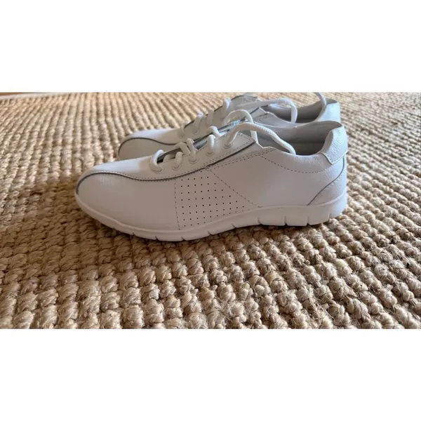 Cobb Hill Cuddlers Dorian Leather Sneakers White Comfort Size 7 - Image 4