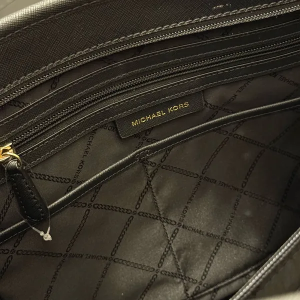 Michael Michael Kors Black Saffiano Leather Tote Bag - Image 8