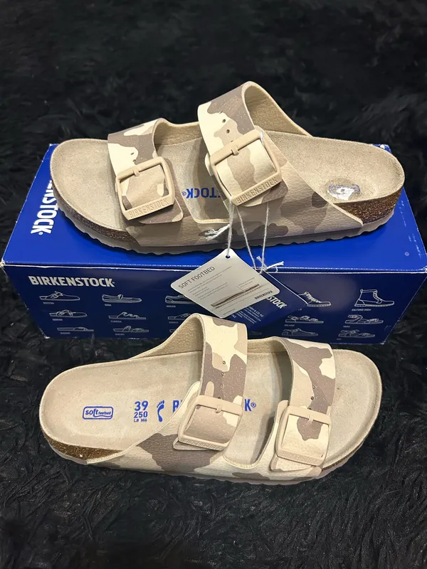 BIRKENSTOCK Arizona camouflage soft footbed sandals slippers shoes women’s eur 39 new - Image 6