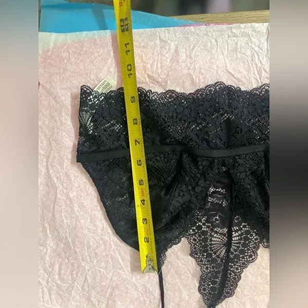 Black laced top Black Size M - Image 8