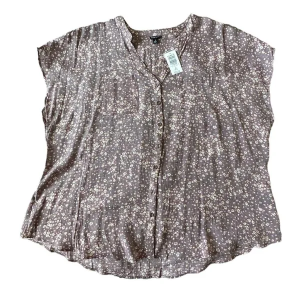 Torrid Purple Lindsay Button-Front Dolman Top Size 3 or 3X or 22-24 - Image 5