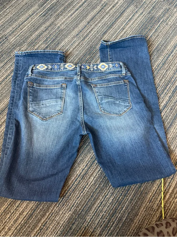 Driftwood Kelly Y2K Embroidered Bootcut Jeans W29 L33 - Image 3