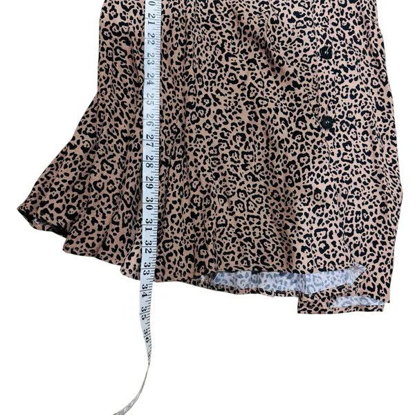 Reformation Katie leopard print mini dress EUC - Image 13
