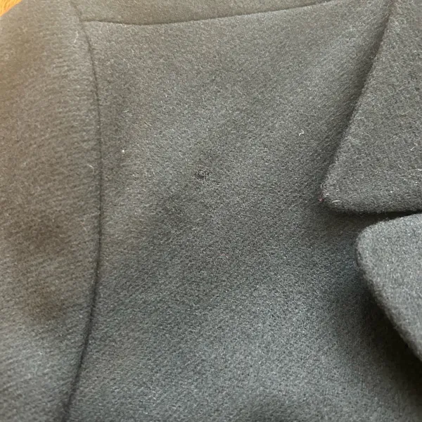 J. Crew Black Wool Double Breasted Peacoat‎ Jacket Lined Size 4 READ Office - Image 6