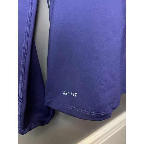 Nike Dri-Fit Pullover Womens Medium Purple 1/4 Zip Running Shirt Top Athletic - Image 4