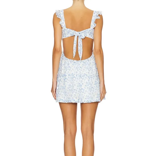 Floral Blue and White More to Come Dress - Image 2