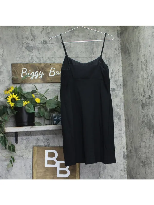 A New Day Womens Crepe Slip Mini Dress 94434530 Black M - Image 2