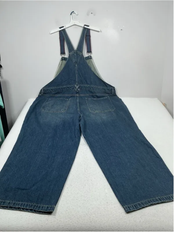 Wild Fable Womens Blue Denim Overalls One Piece Plus 4X Wide Leg Pockets - Image 2