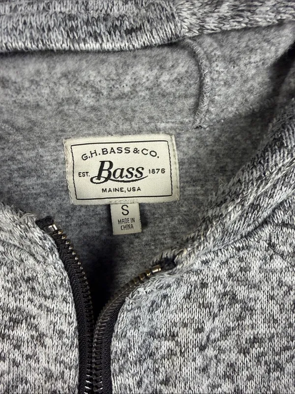 G.H. Bass & Co. Heather Gray Hooded Zip-Front Trench Coat - Image 2