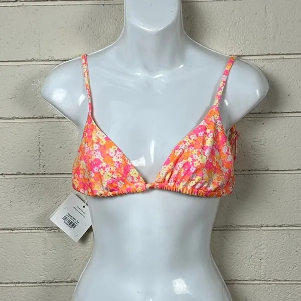 Kulani Kinis Floral Triangle Bikini Top size S NWT - Image 8
