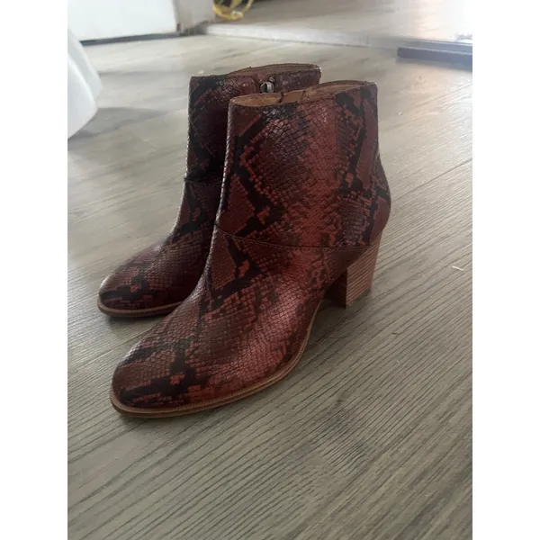 Madewell The Carina Ankle Boot Snakeskin Leather - Image 4