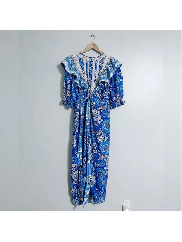 Farm Rio Full of Flowers Nantucket Hamptons Jumpsuit - Image 4