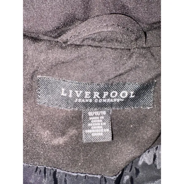Liverpool Jeans Company Womens Black‎ Quilted Hooded Long Trench Coat Jacket - Image 6