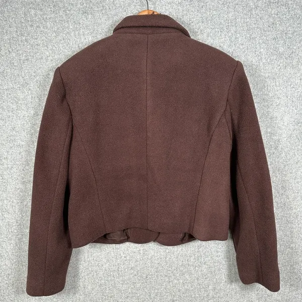 Vintage Women Express Campagnie Fleece Blazer Jacket Medium Brown NWT Academia‎ - Image 9