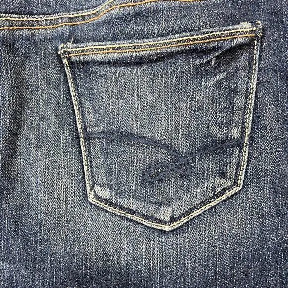 Abercrombie Y2K Low-Rise Mini Jean Skirt Sz‎ 27" Dark Wash Grunge Punk Ruehl 925 - Image 10