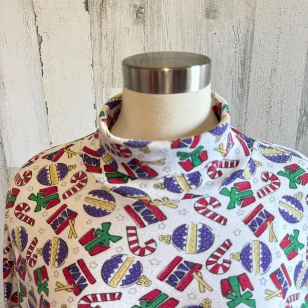 Vintage Christmas Turtleneck Size XL whimsical kitschy‎ - Image 4