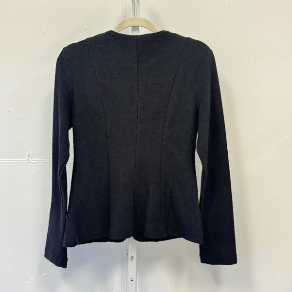 NWT H&M Black Textured Knit Button Front Jacket Cardigan Size Small‎ Classic - Image 2