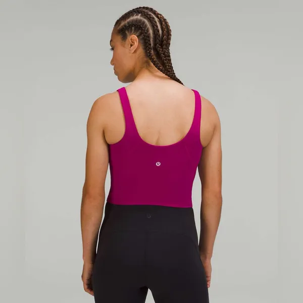Lululemon Align Tank Top in Magenta Purple Size 6 Athleisure Buttery Soft Crop - Image 2