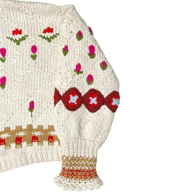 Free People Slouchy Oversized Rosebud Cardigan Size XS - Image 2