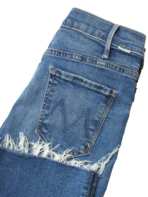 NWT Mother Hustler Ankle Fray in Healing Jar High Rise Boot Crop Stretch Jean 29 - Image 11