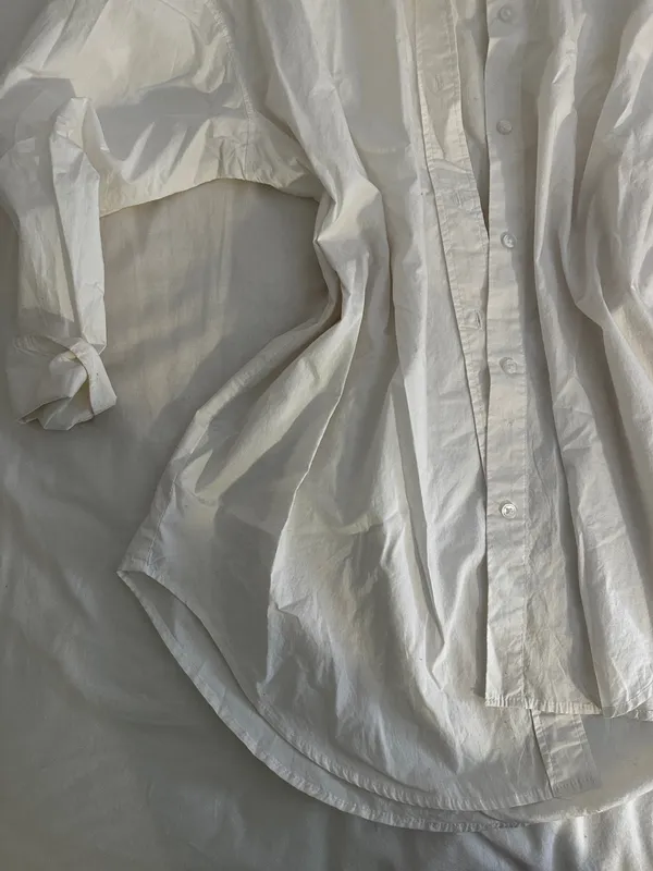 Shirt H&M White Button-Up Oversized - Image 3